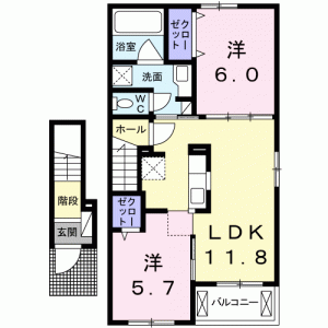 Ｂｅｌｌｅ　Ｆｌｅｕｒ　II 203の間取り画像