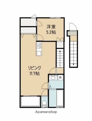 ＯＰＵＳＯＮＥ善通寺 202の間取り画像