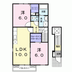 エスペランサＫ＆Ｒ　Ｒ 201の間取り画像