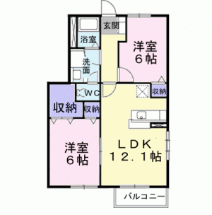 パールスクエアＡ 101の間取り画像