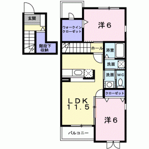 ヴィオラ・パラッツオ 203の間取り画像