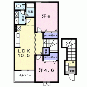 サンライト　リブＡ 201の間取り画像