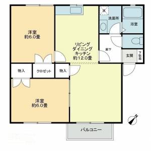 メンバーズタウン讃岐富士Ｂ B201の間取り画像