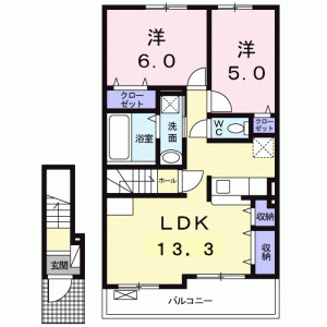 シンフォニー土器 204の間取り画像