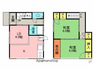 ウミノ住宅 西の間取り画像