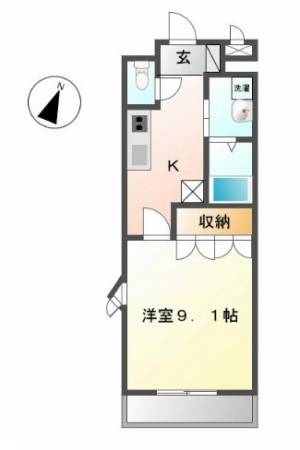 フルール 107の間取り画像