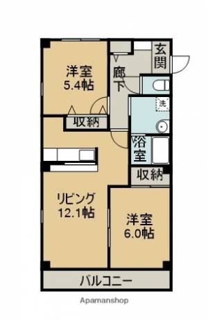 フォブール城辰 305の間取り画像