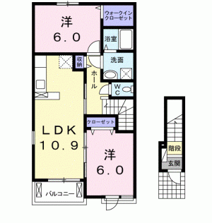 ネオリリーＡ 201の間取り画像