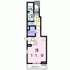 ラフレシール　Ａ 105の間取り画像