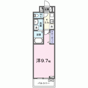 ヴィオレット 203の間取り画像