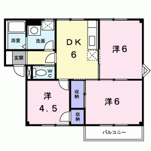 プラドール邦Ｂ 202の間取り画像