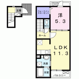 ハイツ　ＨＡＹＡＳＨＩ　1 203の間取り画像