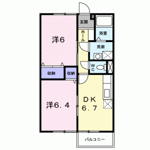 ヴィレッジ龍馬　Ｃ 203の間取り画像