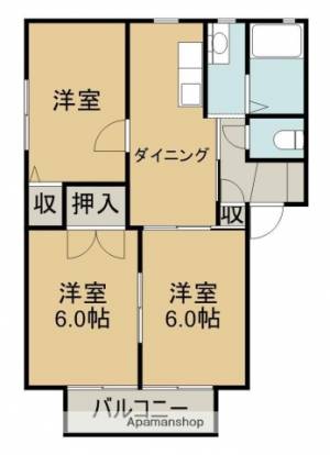 シャトーミキＡ棟 102の間取り画像