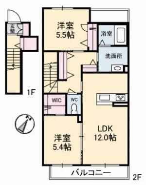 シャーメゾン新田町 203の間取り画像