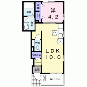 ガーデンコートI 103の間取り画像