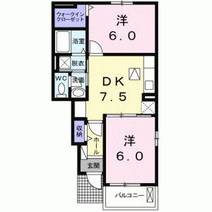 エヴェリーナII 103の間取り画像