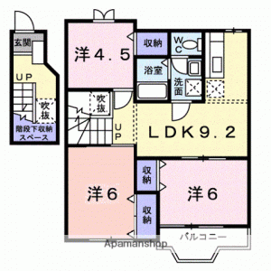 グランウェストプラースＤ 202の間取り画像