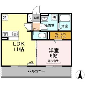 サンライズ豊益　築港町 202の間取り画像