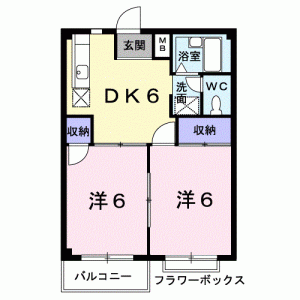 エルディム天野 202の間取り画像