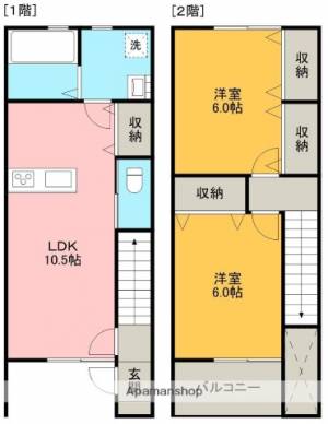 プルミエール土器（2ＬＤＫ） A-6の間取り画像