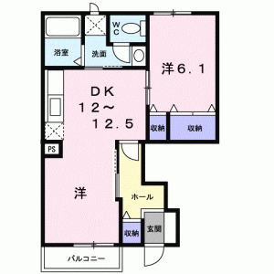 メゾン青山　Ａ 102の間取り画像