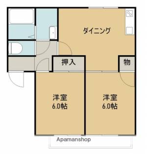 フォブール平原 A102の間取り画像