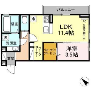 リビエールII 303の間取り画像