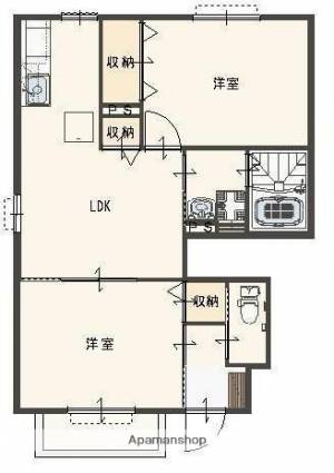 エルメゾン城南 103の間取り画像