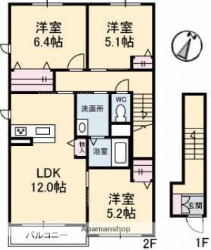 グリーンメゾン 203の間取り画像