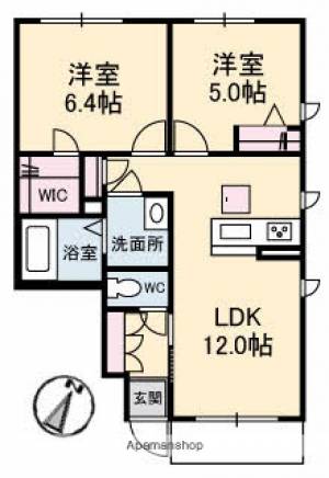 シャーメゾンジュアール　Ｎ棟 101の間取り画像