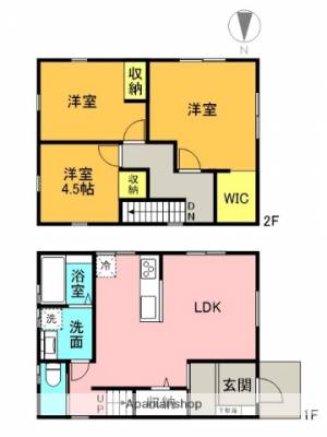 ミライズハウス木徳町Ｃ棟 1の間取り画像