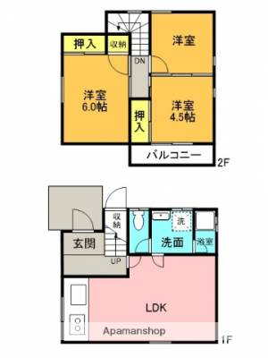 飯野ハイツI 6の間取り画像