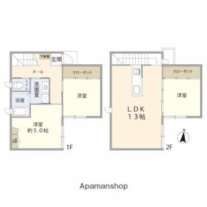 丸亀市綾歌町富熊戸建 1の間取り画像