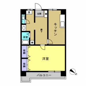 メイプル観音寺マンション 201の間取り画像