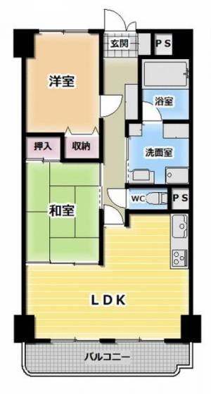 リバティハウス 402の間取り画像