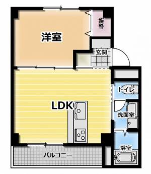 京都北山 2棟 502の間取り画像