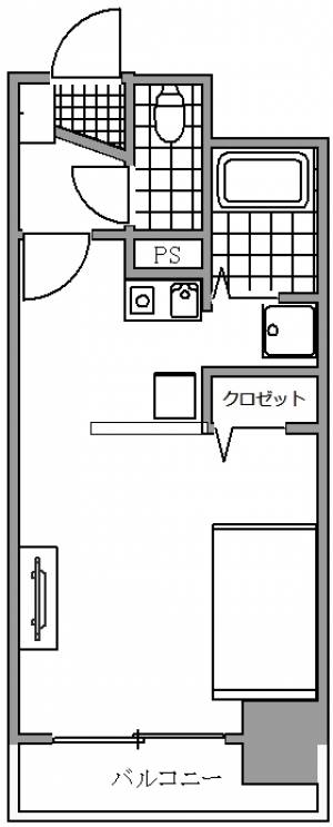 オレンジコート栗林 202の間取り画像