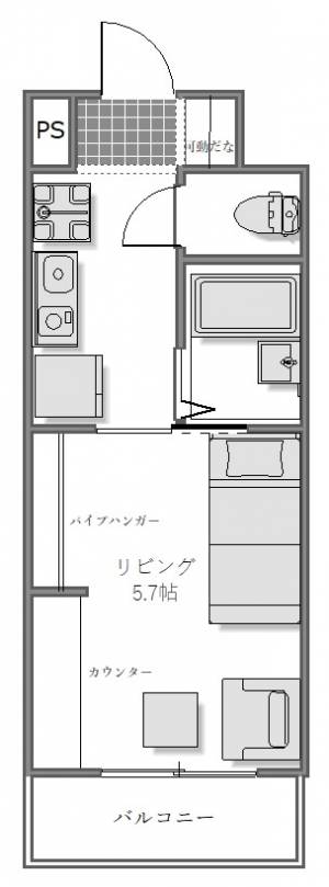 ハーバービュー 606の間取り画像