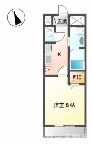 ベルメゾン今里 102の間取り画像