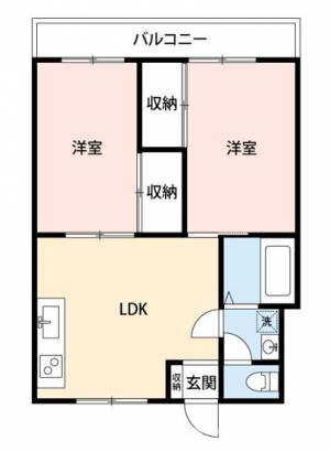 ベルハウスK.A 302の間取り画像