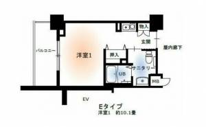 クレスト中府 306の間取り画像