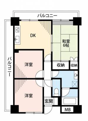 ベルメール土居 502の間取り画像