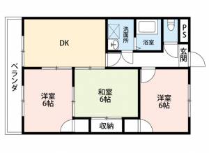 ロイヤルハイツコニーズⅠ 203の間取り画像