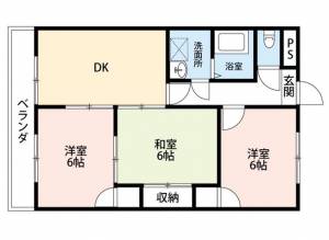 ロイヤルハイツコニーズⅠ 203の間取り画像