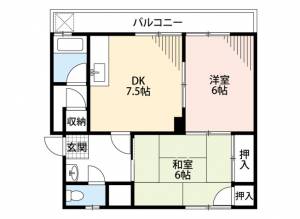 サンシャレード矢野 303の間取り画像