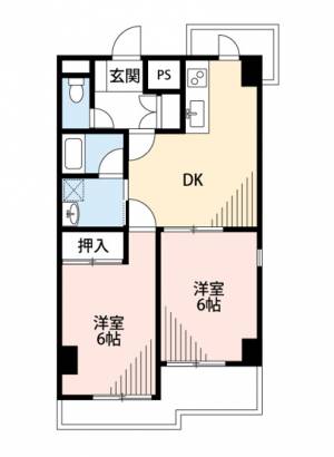 スカイハイ 501の間取り画像