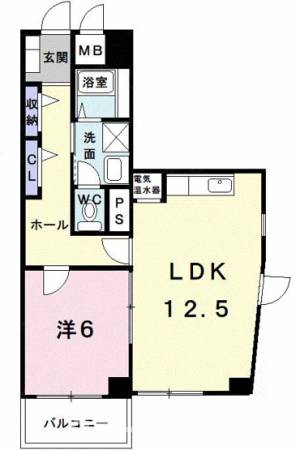 マルベル宇多津 301の間取り画像