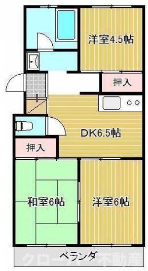 リバーサイドマンションⅡ ５０３の間取り画像