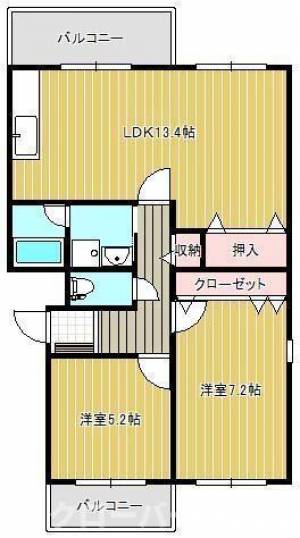 ＣａＳａ稲木 ３０２の間取り画像